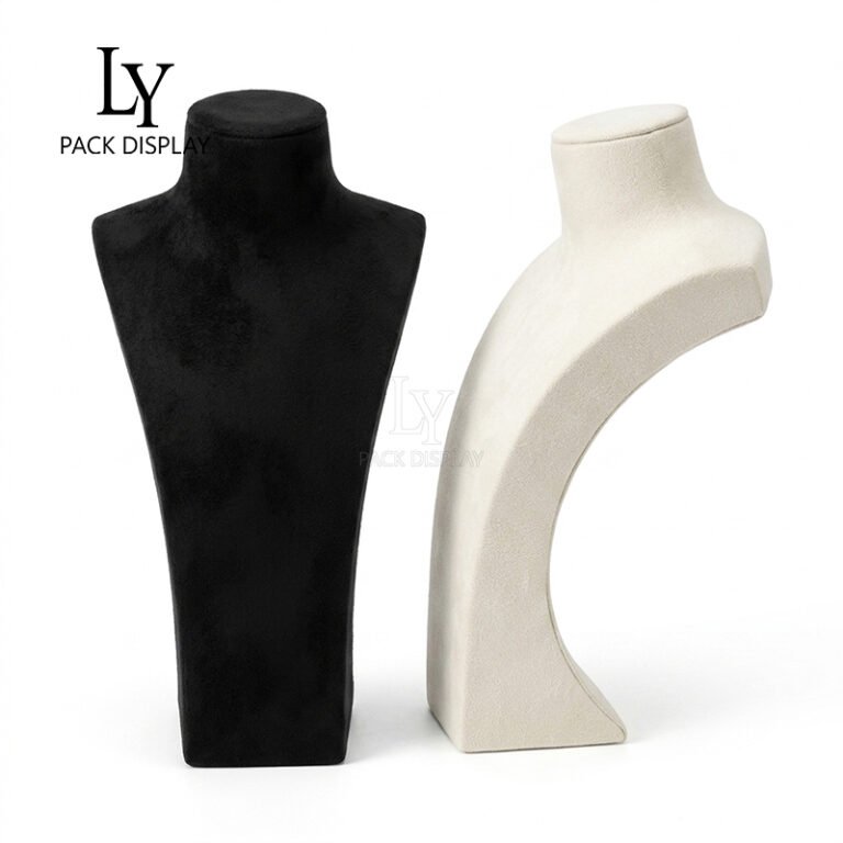 Customizable Color Mannequin Stand for High-End Necklace Displays 1 359 02 拷贝